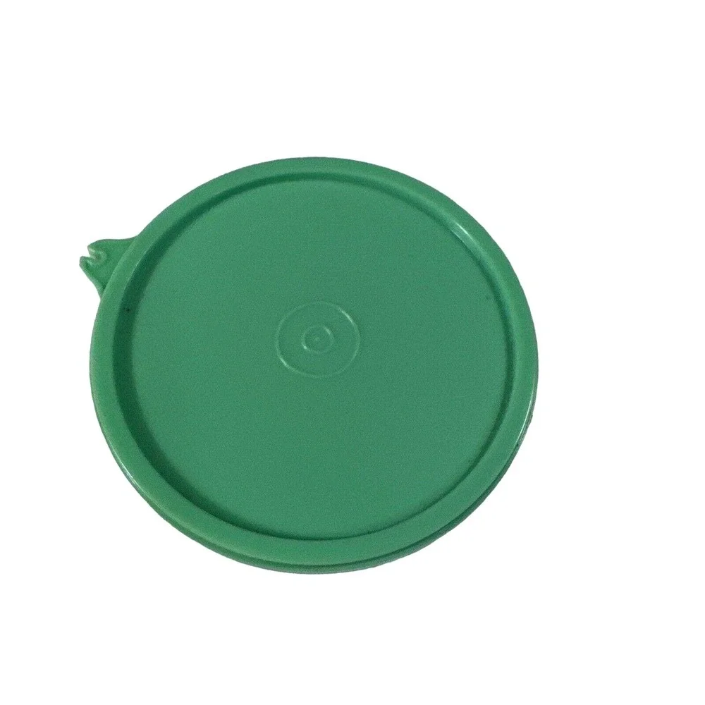 Vintage Tupperware Round Lid Replacement‎ Green For Canister Container